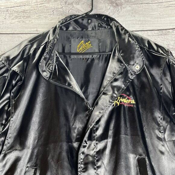 Vintage Riviera Hotel &‎ Casino Satin Full Zip Jacket XL Circe Las Vegas - Picture 6 of 11